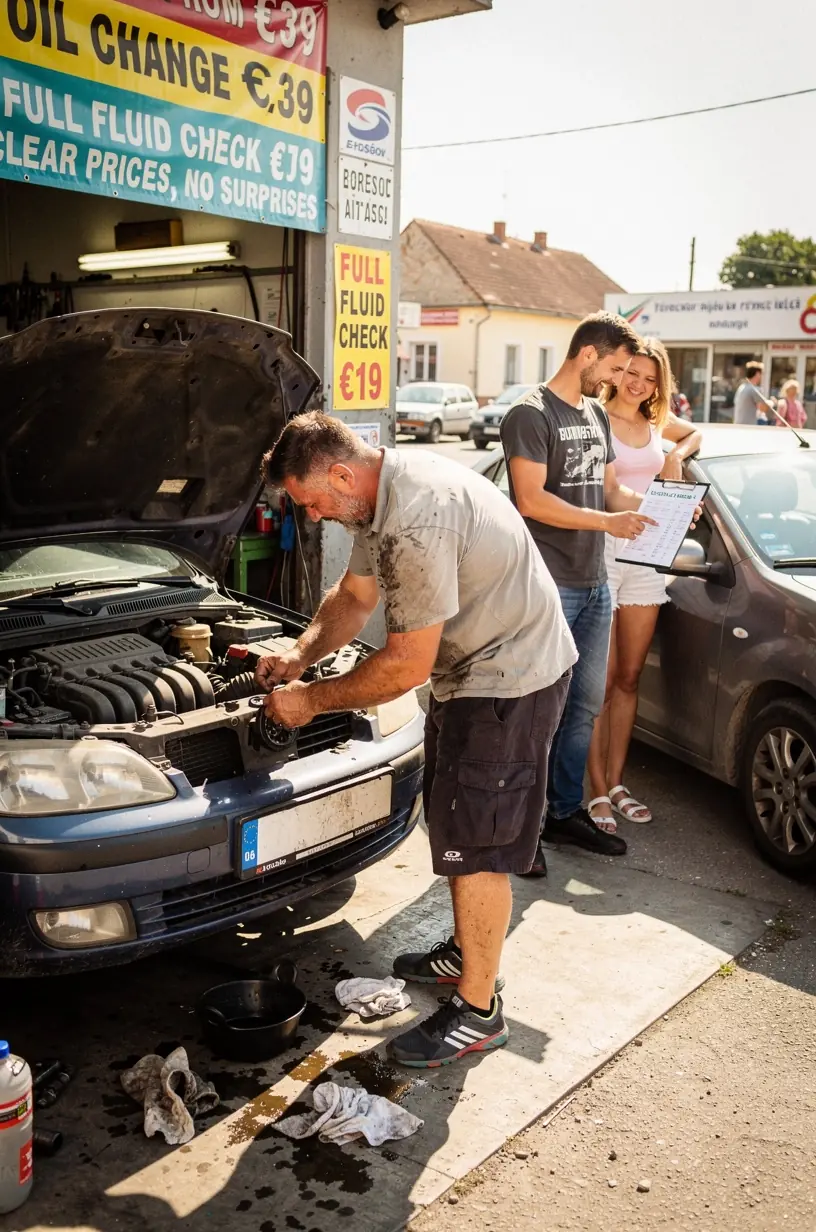 Zákazník zadáva online rezerváciu bežnej údržby vozidla cez prehľadnú webovú stránku autoservisu